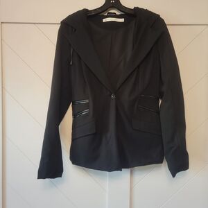 Blanc Noir Gayatri Hooded Blazer (Black, Medium)